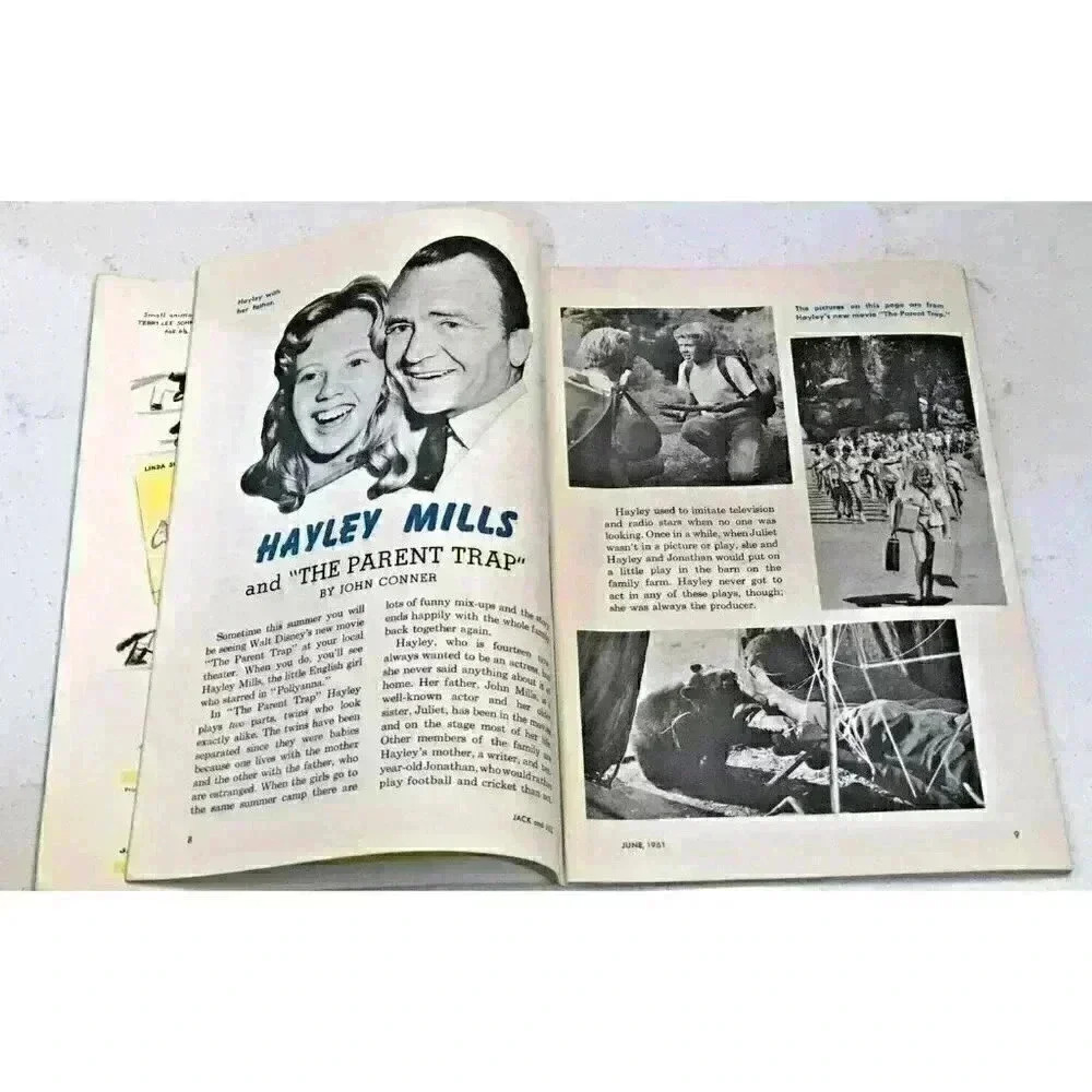 Vintage Jack and Jill Magazine June 1961 Hayley Mills Parent Trap Giraffe Cover - Picture 5 of 10